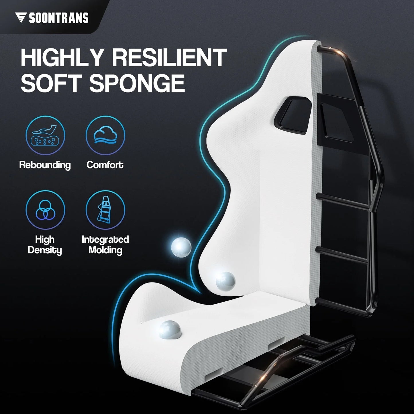 Gaming Chair Computer Chair with Footrest, Office Chair with Lumbar Massage Pillow, Racing Ergonomic Game Chair , Swivel Gamers Chair for Adults Kids, Green