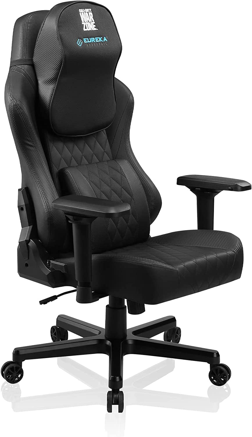 & Call of Dutyⓡ Gaming Chair,Gamer Chair Ergonomic PC E-Sports Chairs with Memory Foam Headrest and Lumbar Pillow Support 4D Adjustable Armrest Video Game Chairs for Adults,Black