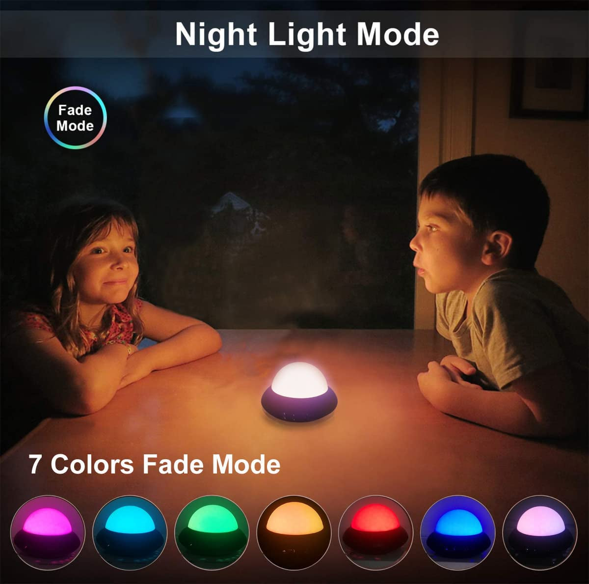 Disco Party Light Night Light 2 in 1 Flashes with Music Sound Activated Multicolor Disco Ball Rechargeable Battery Operated Mini Disco Ball Suitable for Indoors/Outdoors…