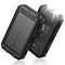 20000Mah Portable Power Bank Solar Charger for Cell Phone and Android, Solar Phone Chargers with Dual 5V USB Ports and 2 Led Flashlight